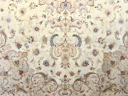 Hand-Knotted 60 Raj Persian Tabriz Rug - Signed - 9’10”x13’2”