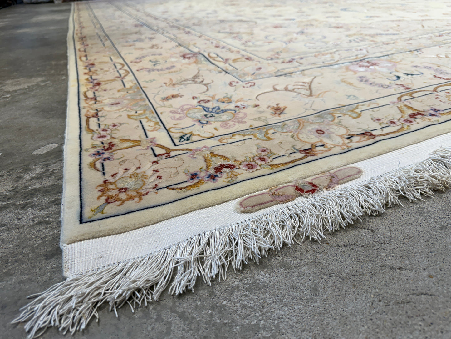 Hand-Knotted 60 Raj Persian Tabriz Rug - Signed - 9’10”x13’2”