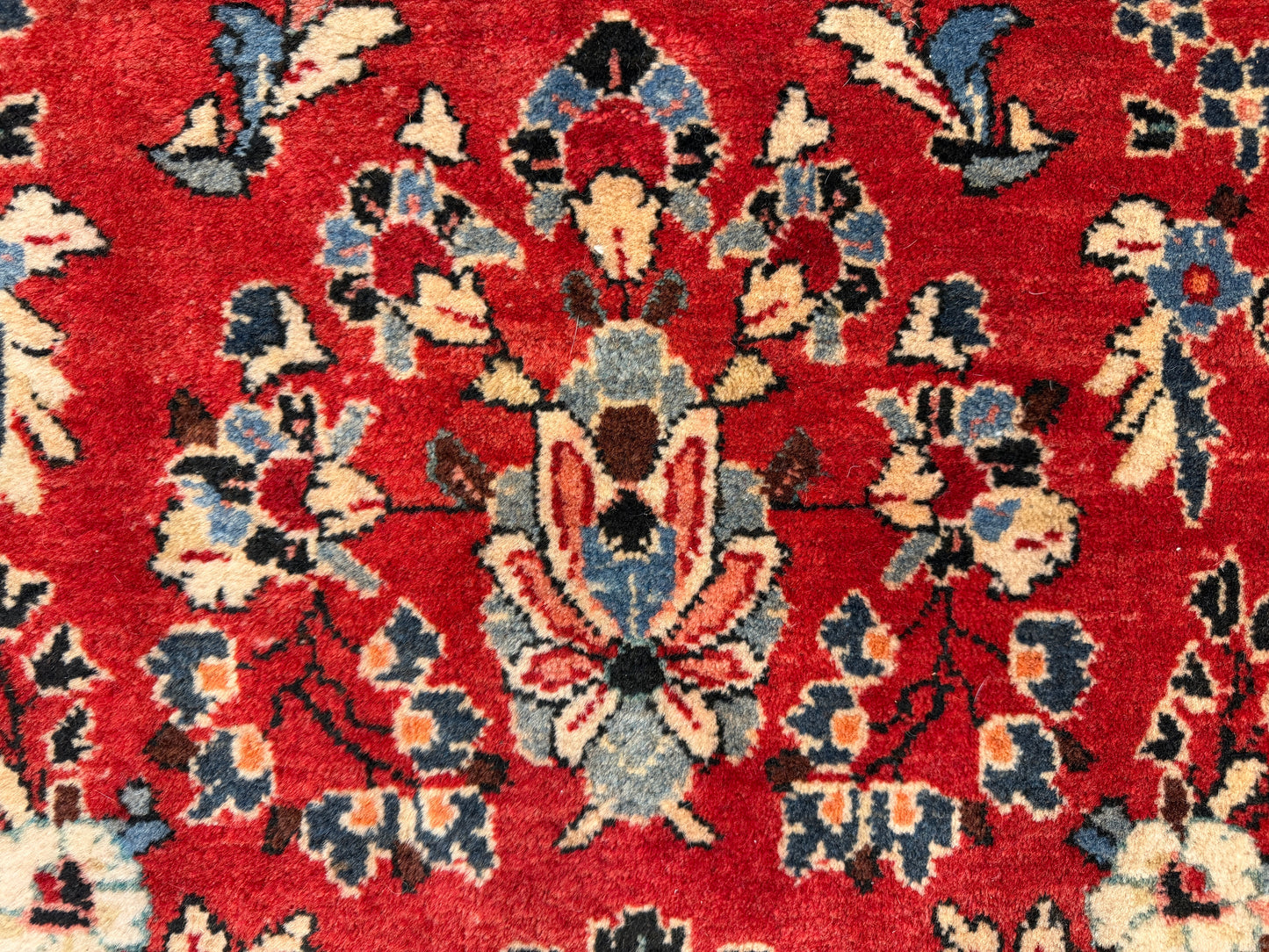 Hand-Knotted Persian Sarouk Rug - 8’x9’7”