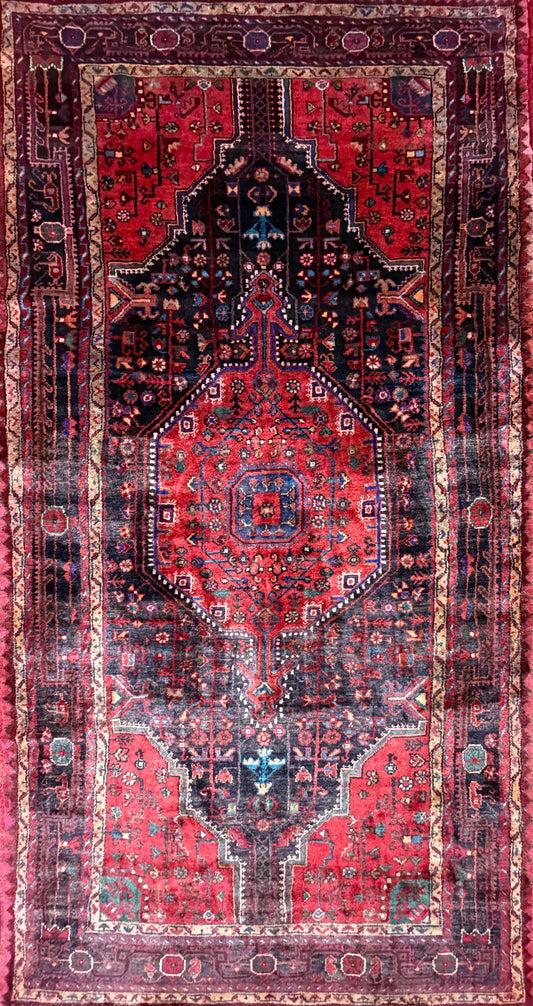 Hand-Knotted Persian Tuyserkan Rug -  5’x9’5”
