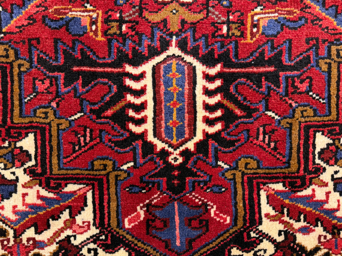Hand-Knotted Persian Heriz Rug - 7’3”x9’9”
