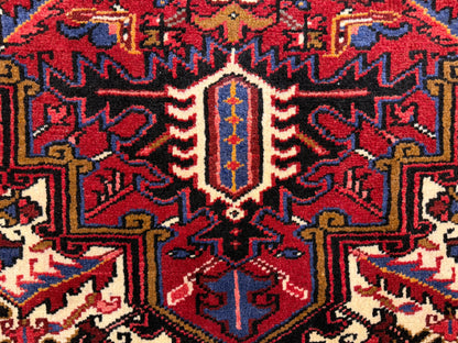 Hand-Knotted Persian Heriz Rug - 7’3”x9’9”