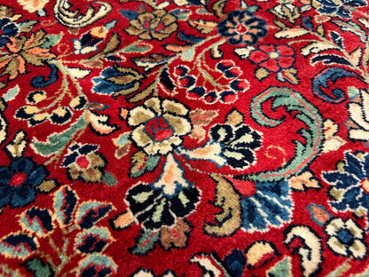 Hand-Knotted Persian Sarouk Rug - 10’x21’8”