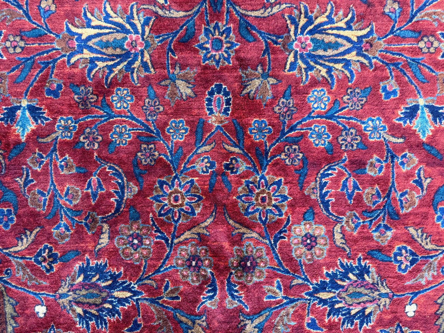 Hand-Knotted Manchester Persian Kashan Rug - Signed - 10’7”x16’6”
