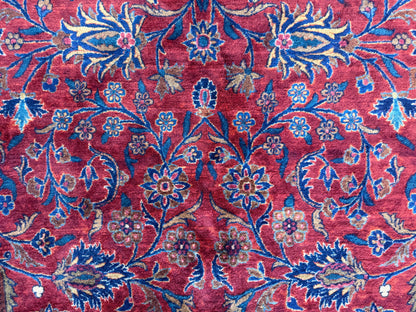 Hand-Knotted Manchester Persian Kashan Rug - Signed - 10’7”x16’6”