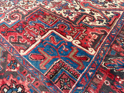Hand-Knotted Persian Heriz Rug - 9’8”x13’1”