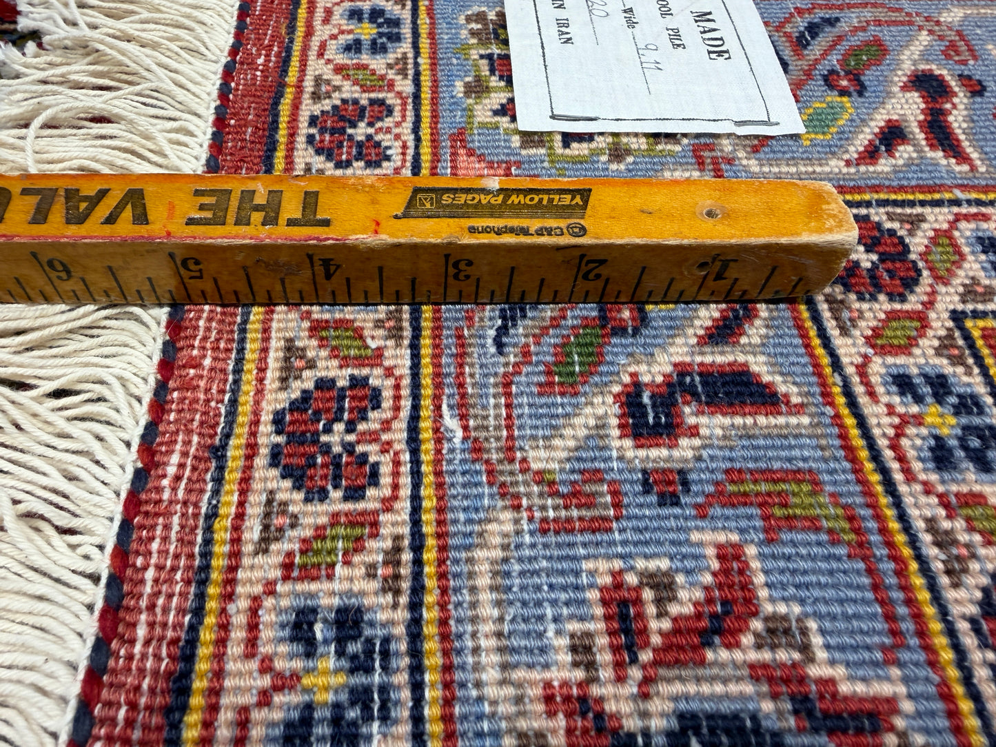 Hand-Knotted Persian Kashan Rug - 9’11”x13’