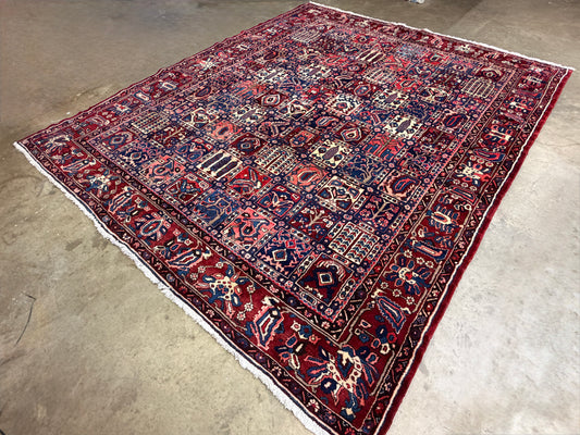 Hand-Knotted Persian Bakhtiari Rug - 9’11”x12’1”