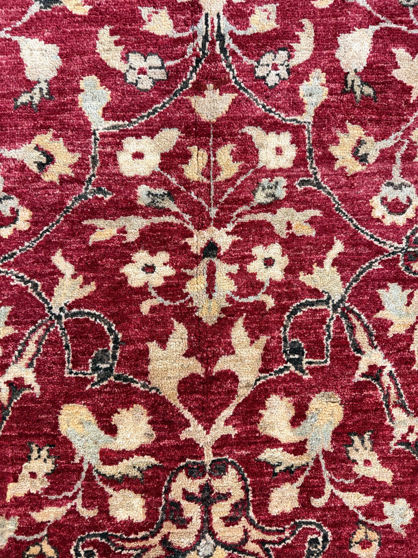 Hand-Knotted  Peshawar Rug - 10’x14’9”