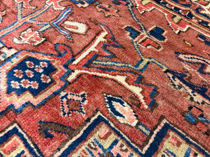 Hand-Knotted Persian Heriz Rug - 8’6”x12’3”