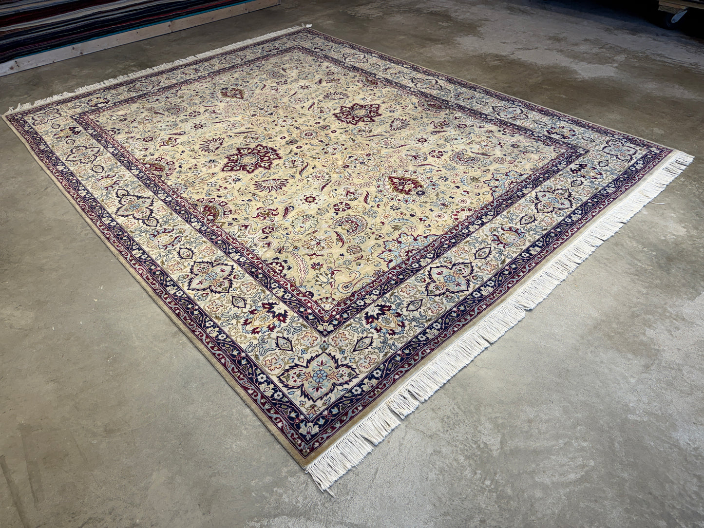 8’x10’5” Hand-Knotted Wool PakPersian Area Rug