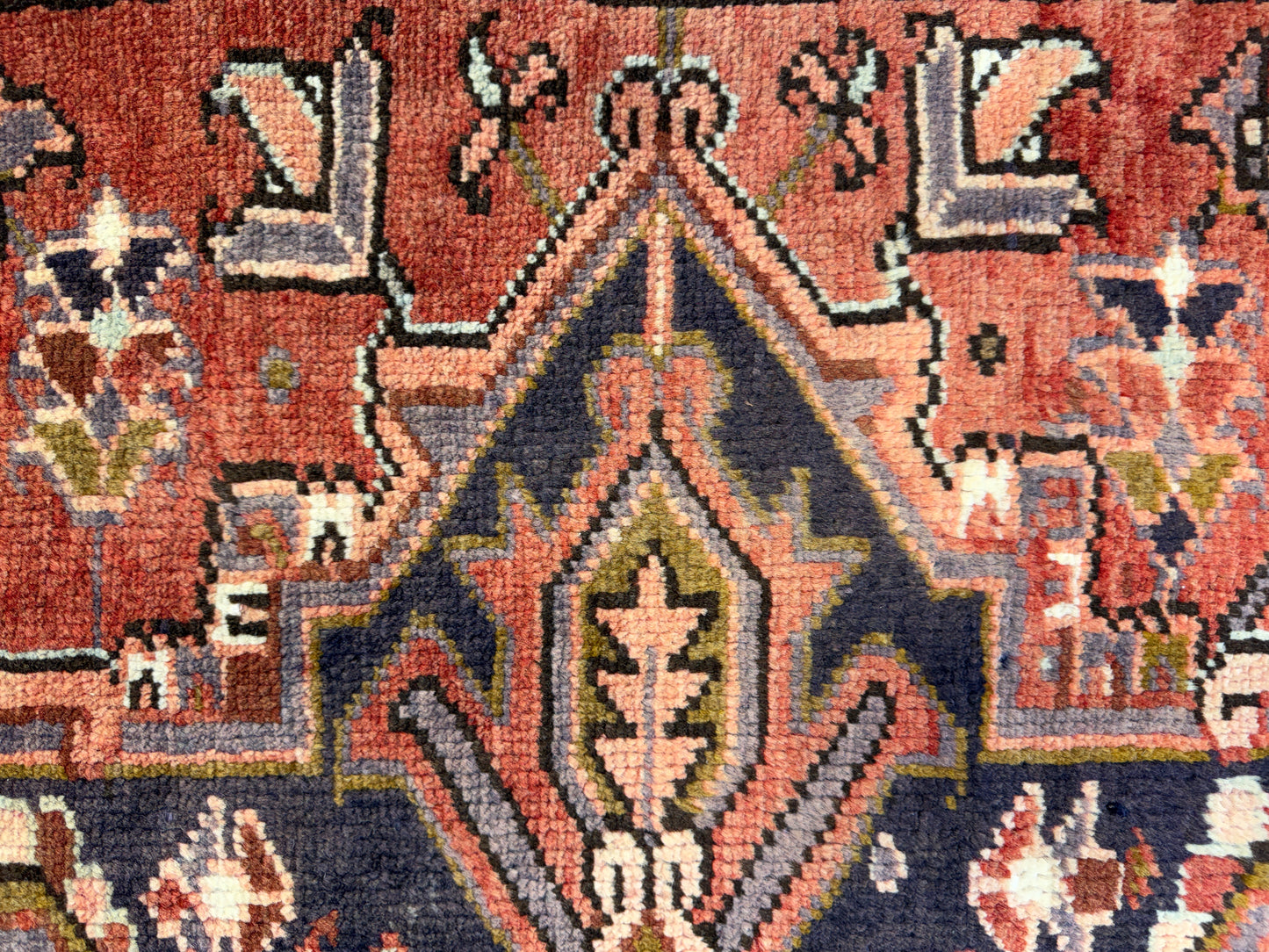 Hand-Knotted Persian Heriz Rug - 8’3”x11’2”