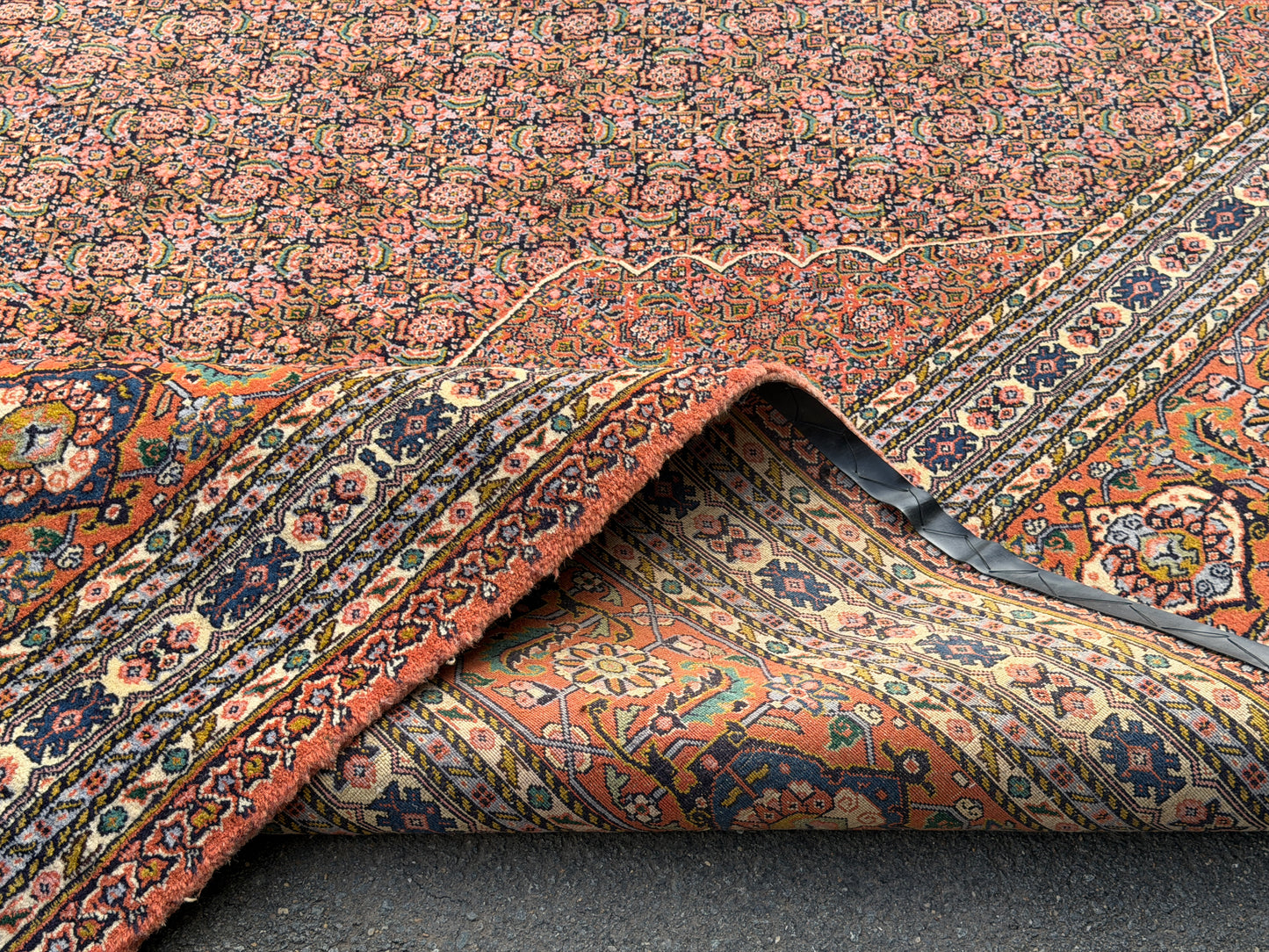 11’9”x15’9” Hand-Knotted Fine Wool Persian Sarab Area Rug