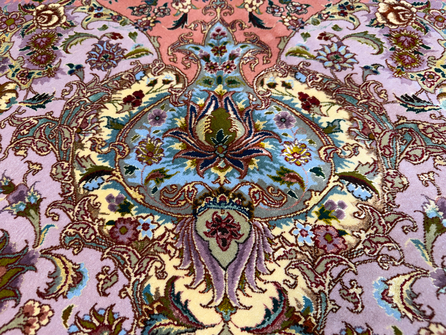 9’7”x14’ Hand-Knotted 70 Raj Persian Tabriz Rug - Signed Beirami