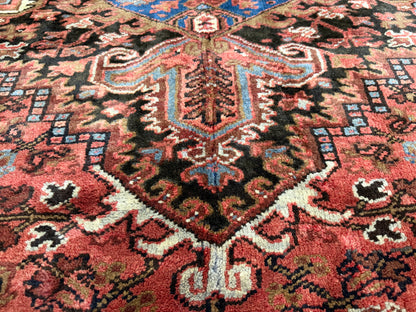 9’9”x11’2” Hand-Knotted Persian Heriz Rug