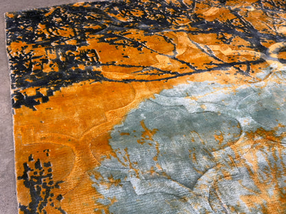 Hand-Knotted Mystical Forest Rug - 5’7”x7’11”