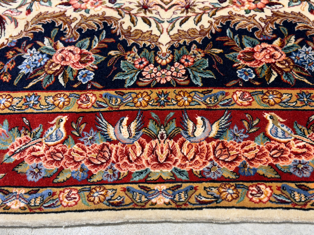 Hand-Knotted Persian Sarouk Rug - 4’5”x6’6”