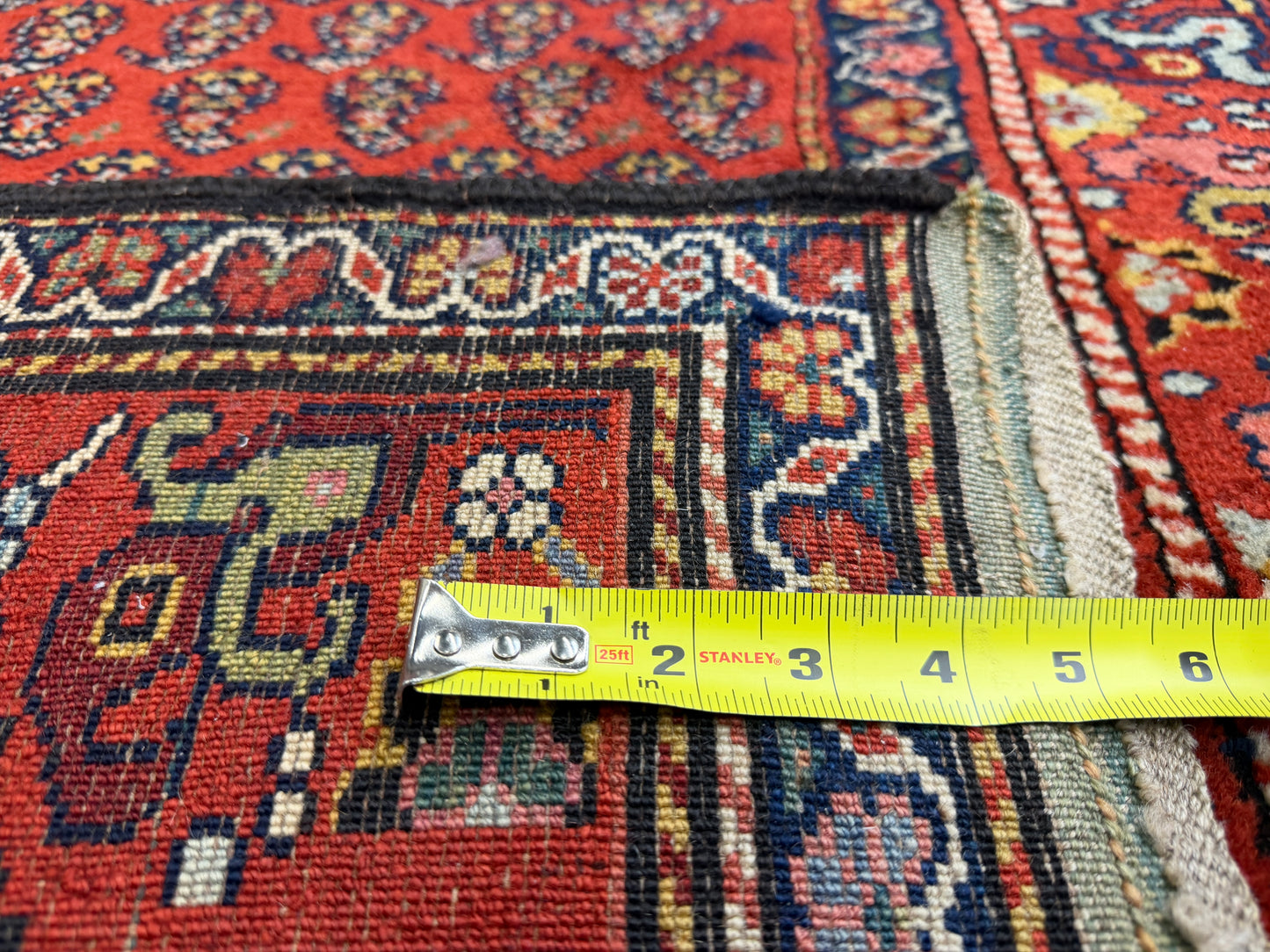 Antique Hand-Knotted Persian Kurdish Runner - 3’4”x13’