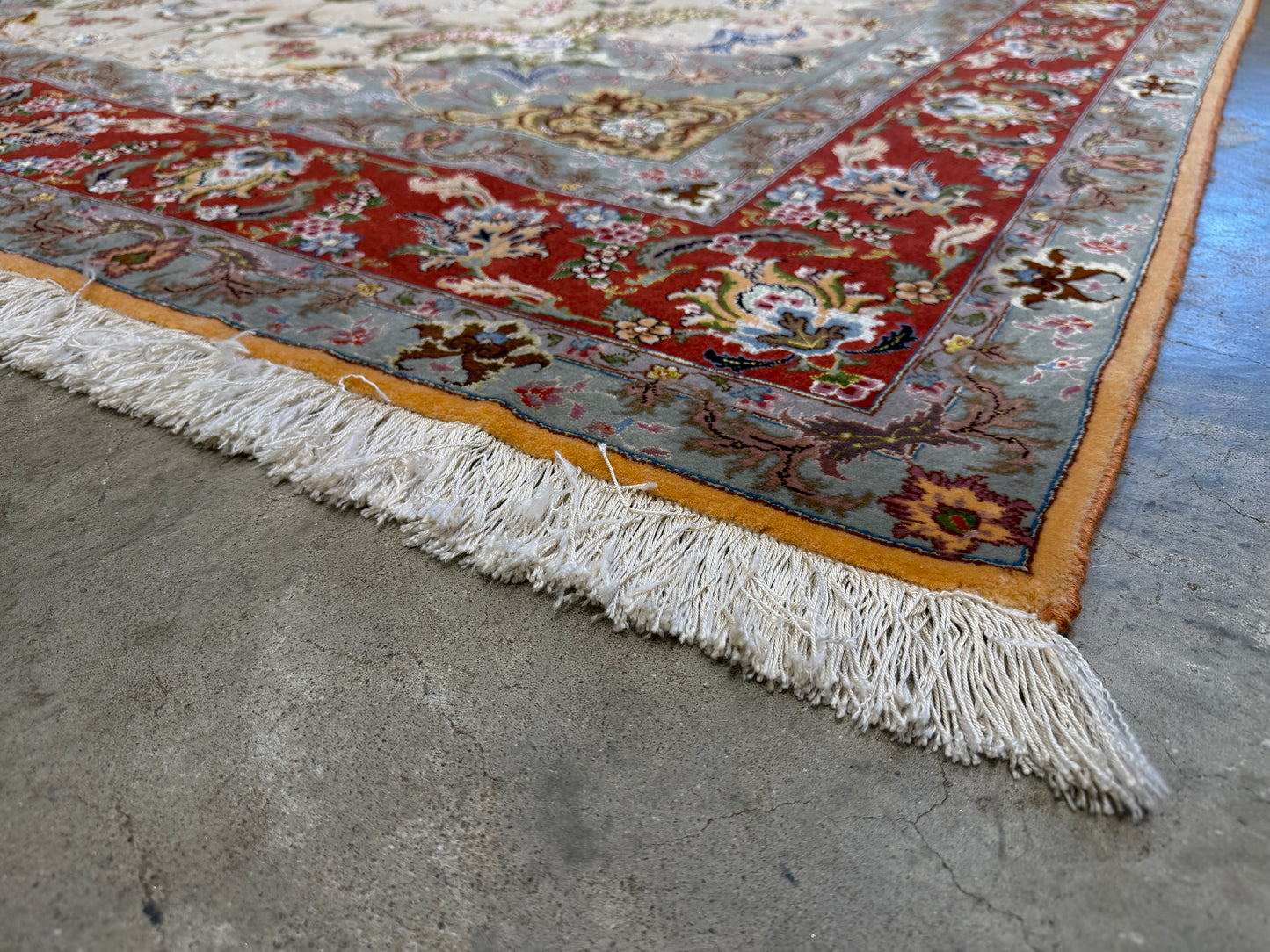 Hand-Knotted 70 Raj Persian Tabriz Rug - 6’6”x10’4”