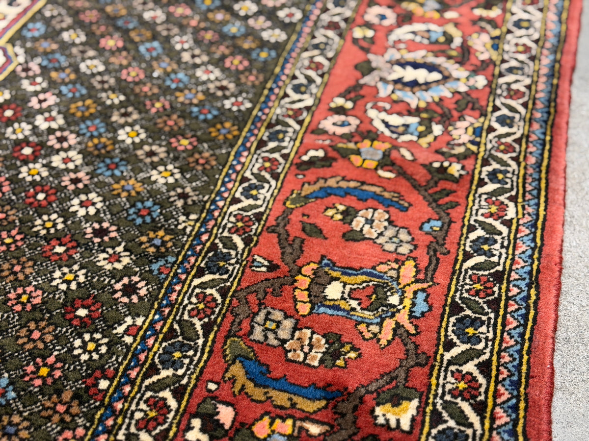 Hand-Knotted Persian Bakhtiari Rug - 6'6"x10'