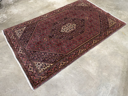 Hand-Knotted Persian Bidjar Rug - 3'7"x6'1"