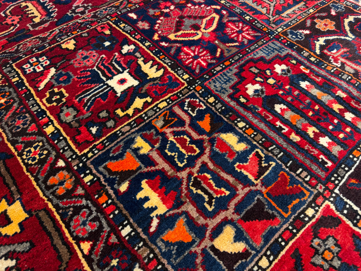 9’5”x11’9” Hand-Knotted Persian Bakhtiari Four Season Area Rug