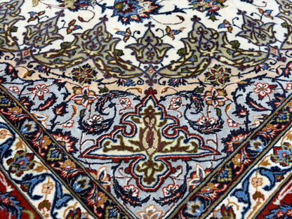 Hand-Knotted Persian Isfahan Rug - Signed Qorbani -  6’9”x10’3”