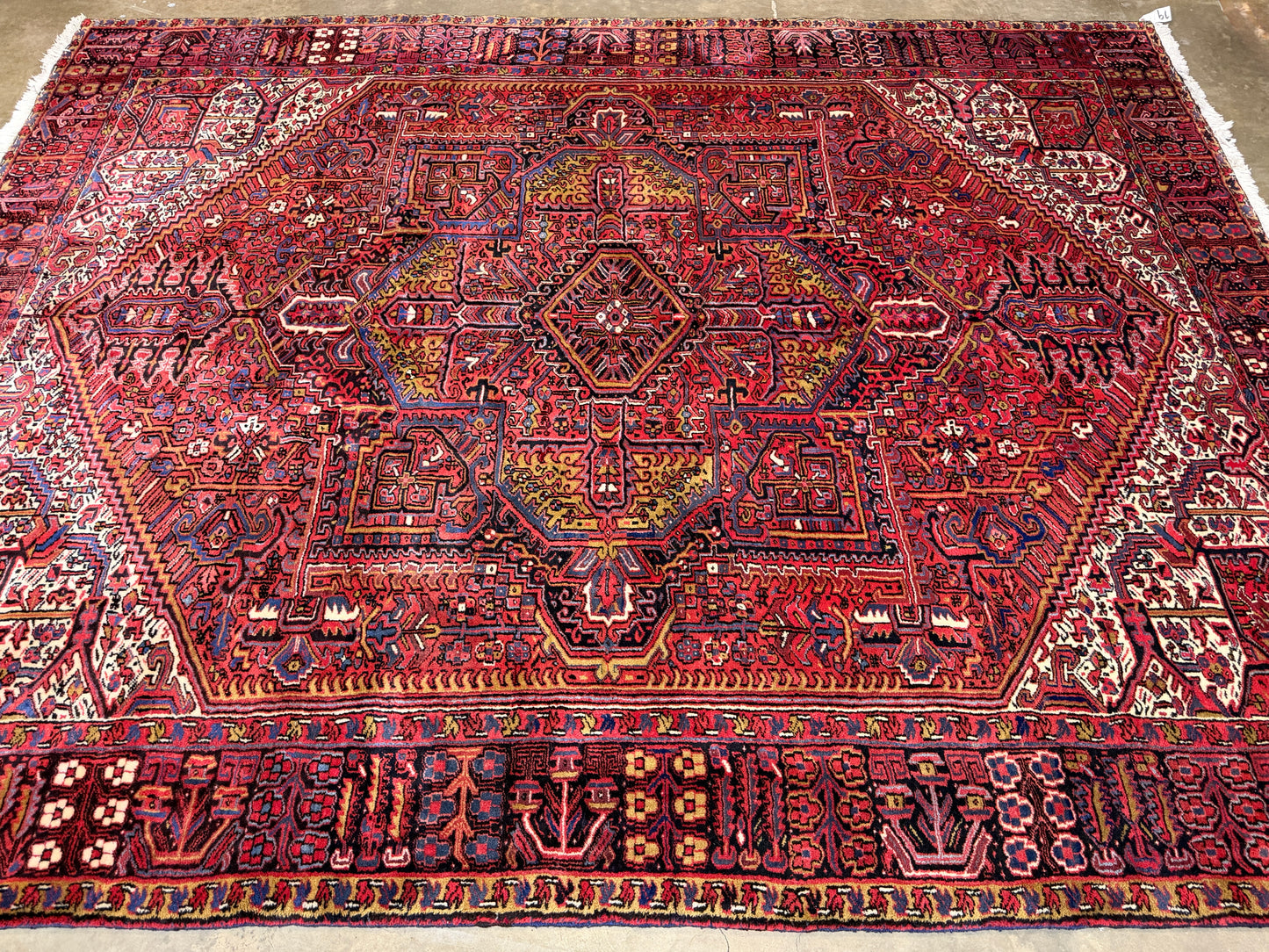 Hand-Knotted Persian Heriz Rug - 10’2”x12’11”