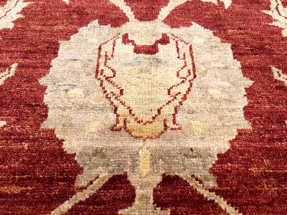 Hand-Knotted Peshawar Rug - 8’x10’