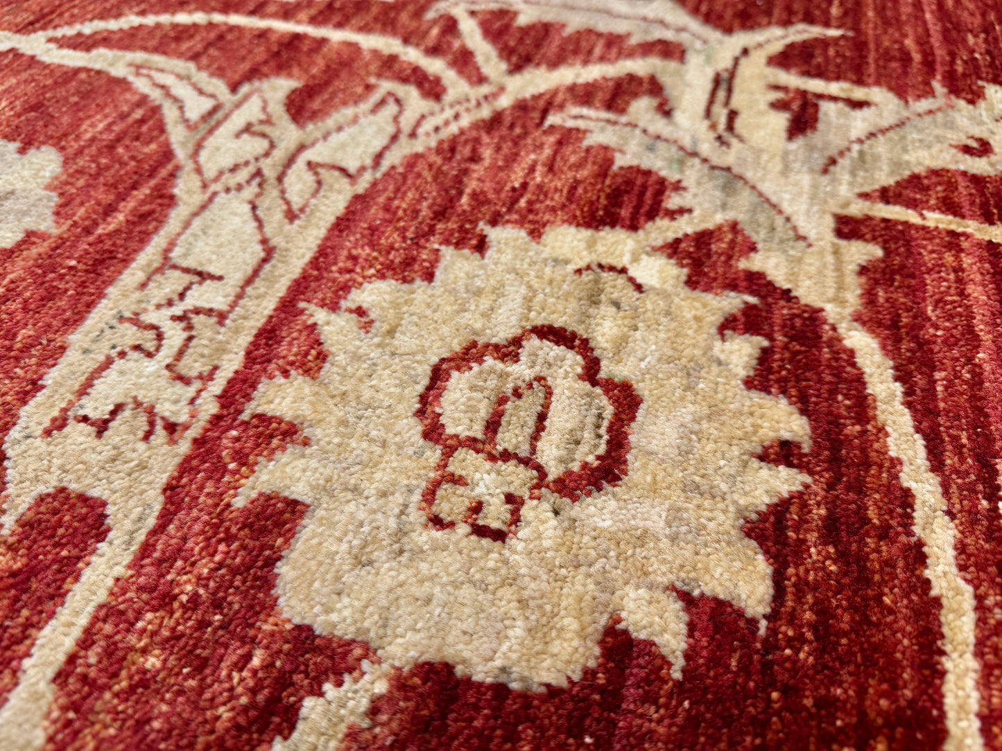 Hand-Knotted Peshawar Rug - 8’x10’