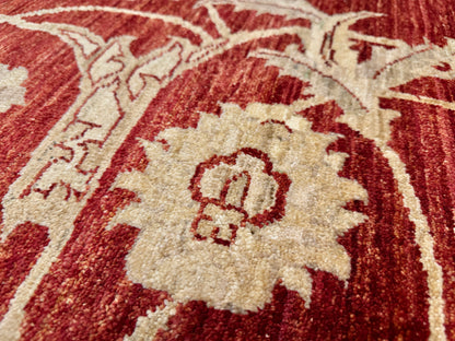 Hand-Knotted Peshawar Rug - 8’x10’