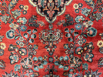 10’1”x12’4” Antique Hand-Knotted Persian Ghazvin Area Rug