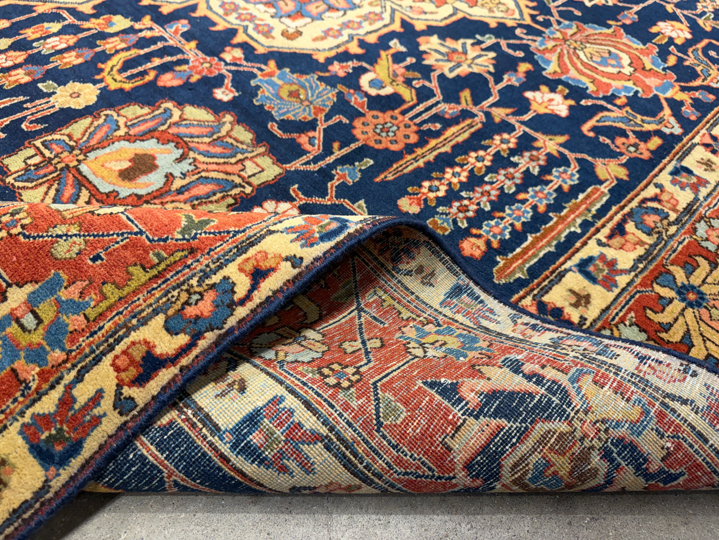 Hand-Knotted Persian Heriz Rug - 7’9”x11’6”