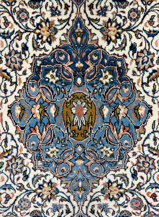 Hand-Knotted Persian Sarouk Rug - 4’5”x6’11”