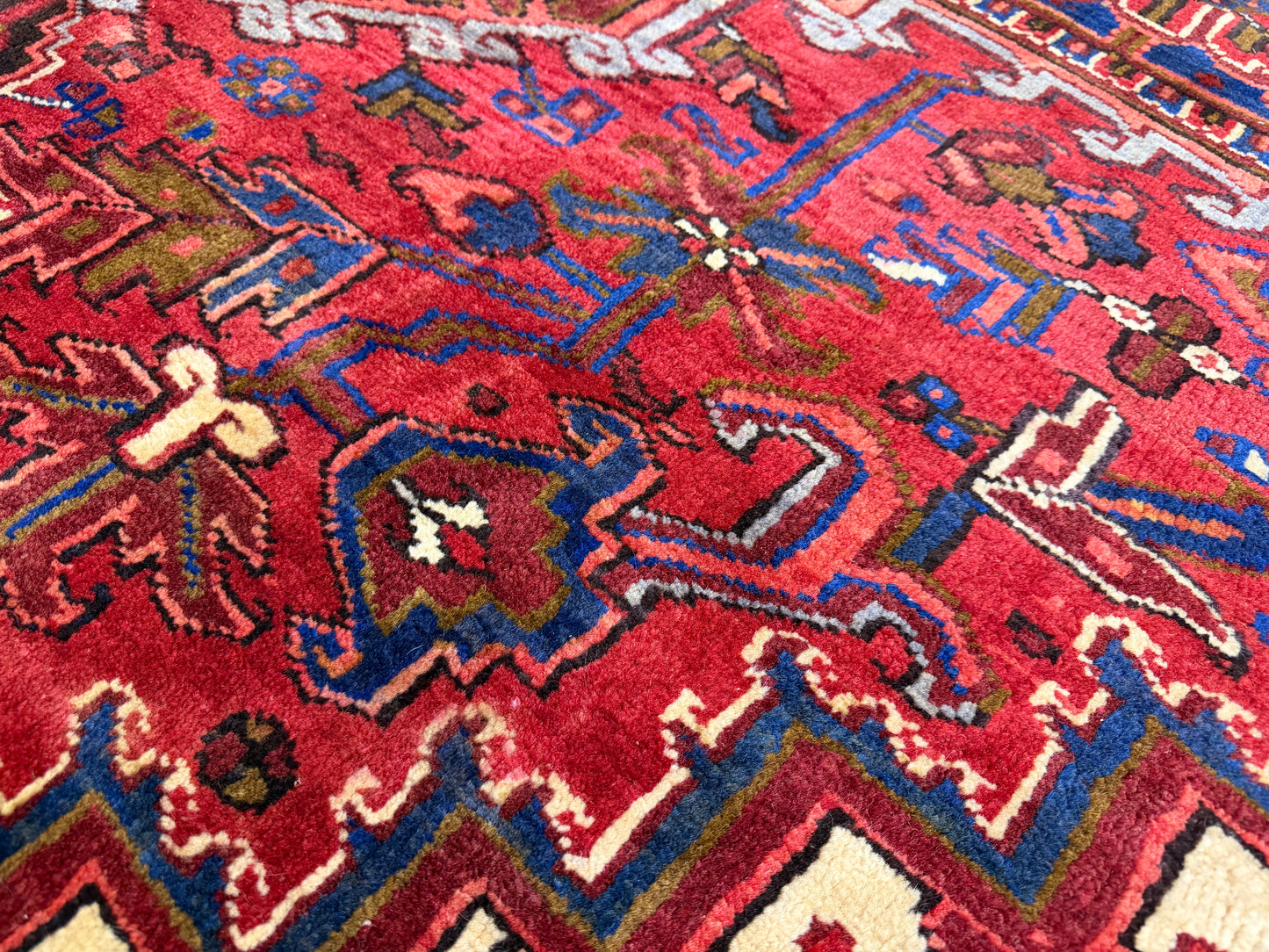 Hand-Knotted Persian Heriz Rug - 9’3”x11’9”