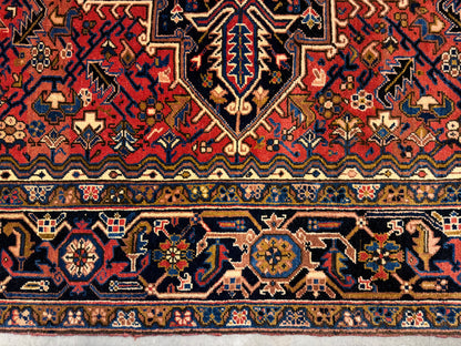 10’1”x14’ Hand-Knotted Persian Heriz Area Rug