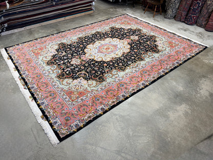 Hand-Knotted 60 Raj Persian Tabriz Rug - Signed Faizi - 10’x13’7”
