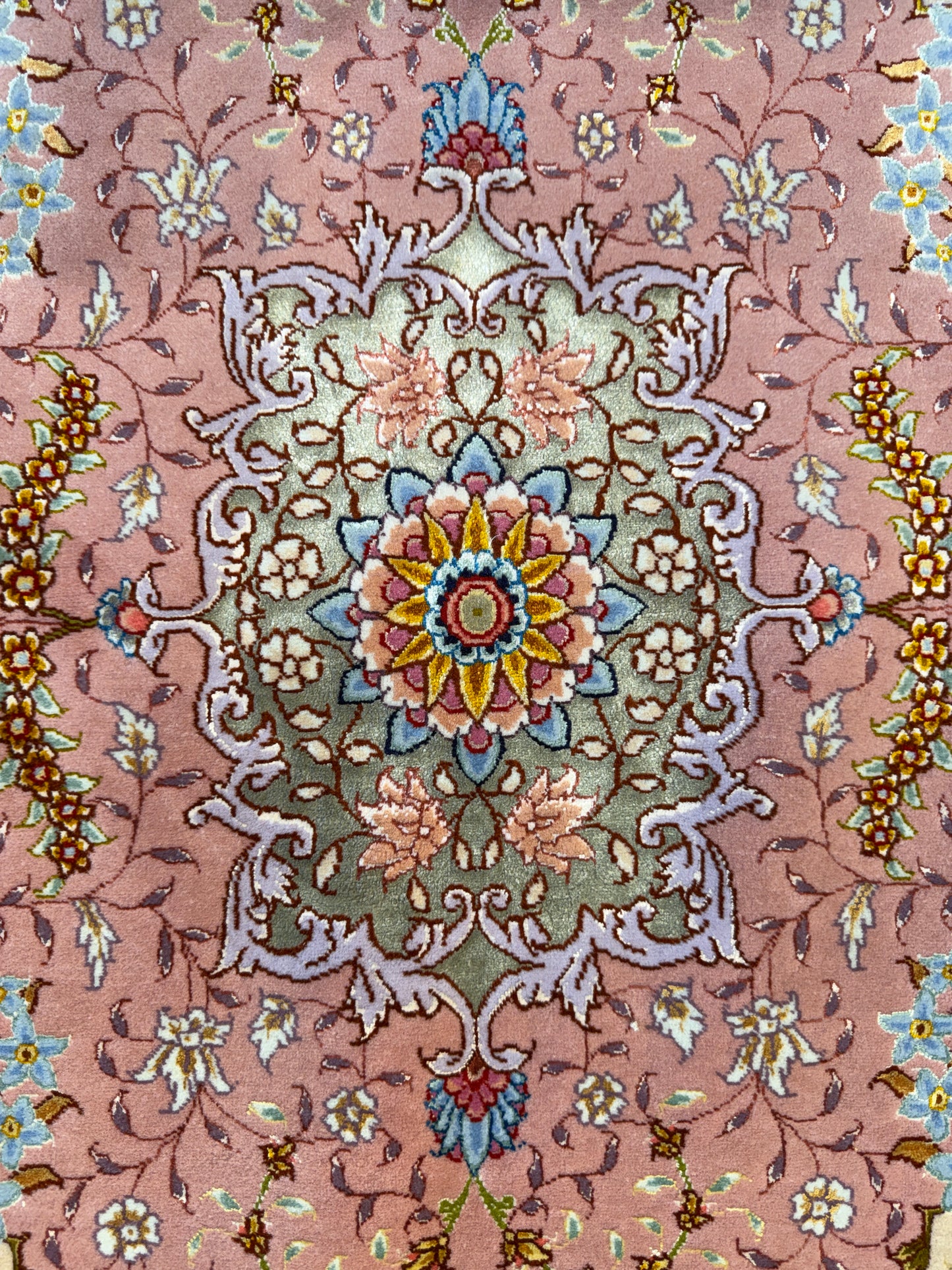 Hand-Knotted 80 Raj Persian Tabriz Rug - Signed Benam - 9’8”x13’8”