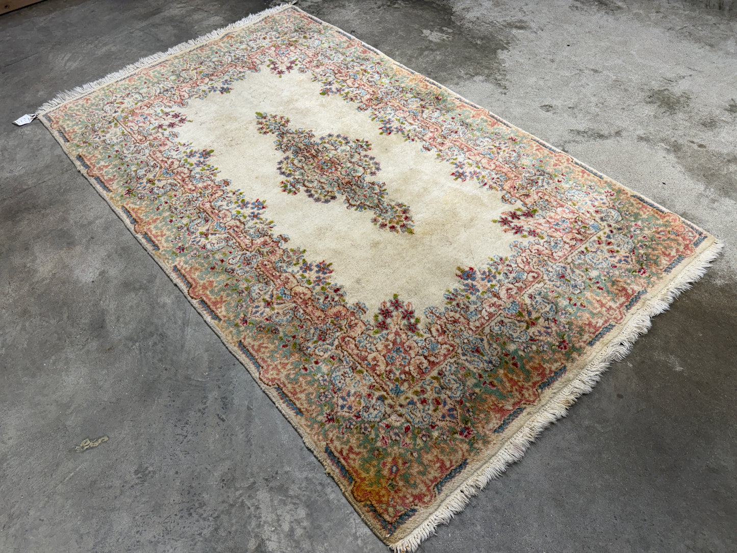 Hand-Knotted Persian Kerman Rug - 4’x6’7”