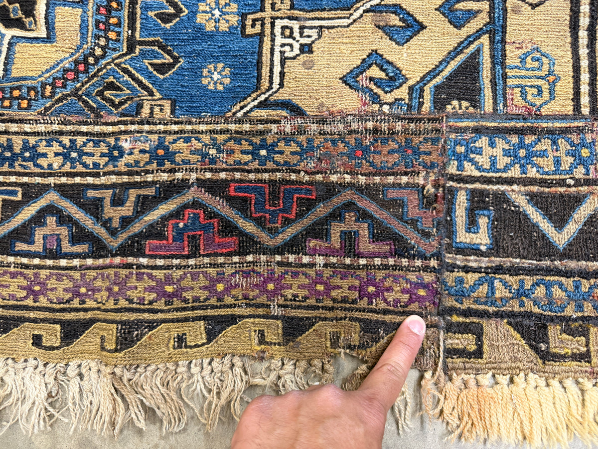Antique Flatweave Soumak Rug - 8’6”x10’