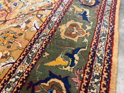 Hand-Knotted Persian Kashan Rug - 9’9”x14’5”