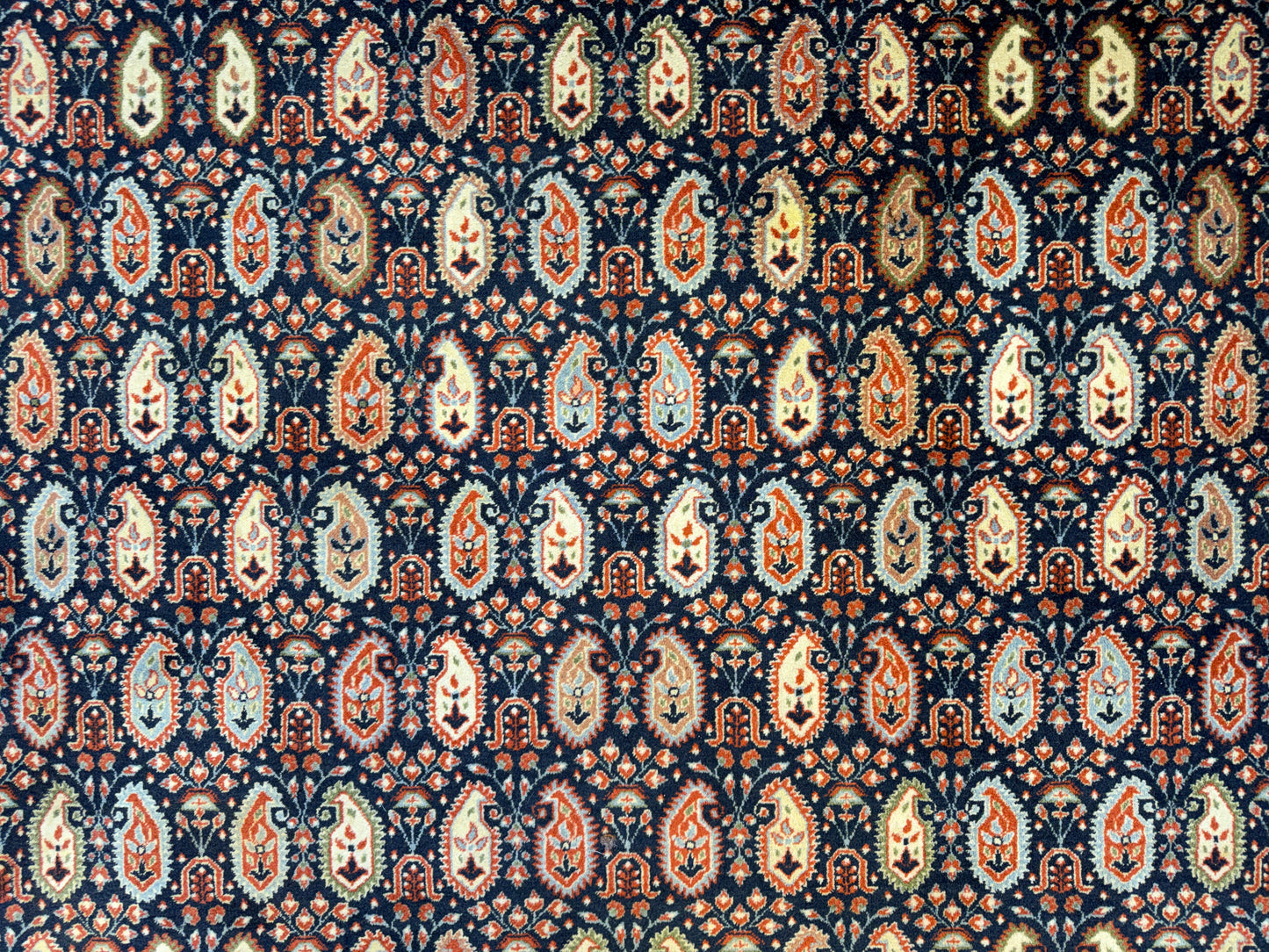 7’10”x11’7” Hand-Knotted Wool Persian Malayer Paisley Area Rug