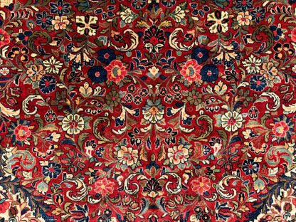 Hand-Knotted Persian Sarouk Rug - 10’x21’8”