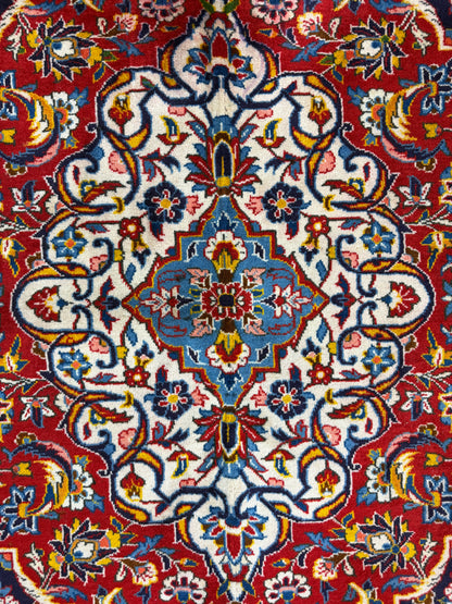 10’3”x16’8” Hand-Knotted Handmade Signed Miraftab Wool Persian Kashan Area Rug