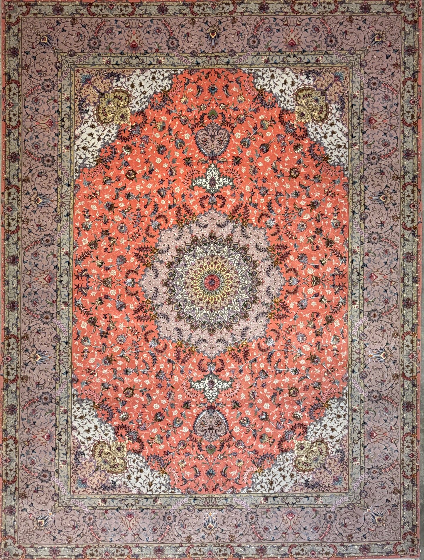 9’11”x13’4” Hand-Knotted 60 Raj Persian Tabriz Rug