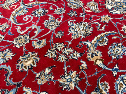 Hand-Knotted Persian Nain Rug - Signed Habibian - 9’6”x12’9”