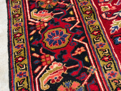 Hand-Knotted Persian Heriz Rug - 5'x6'2"