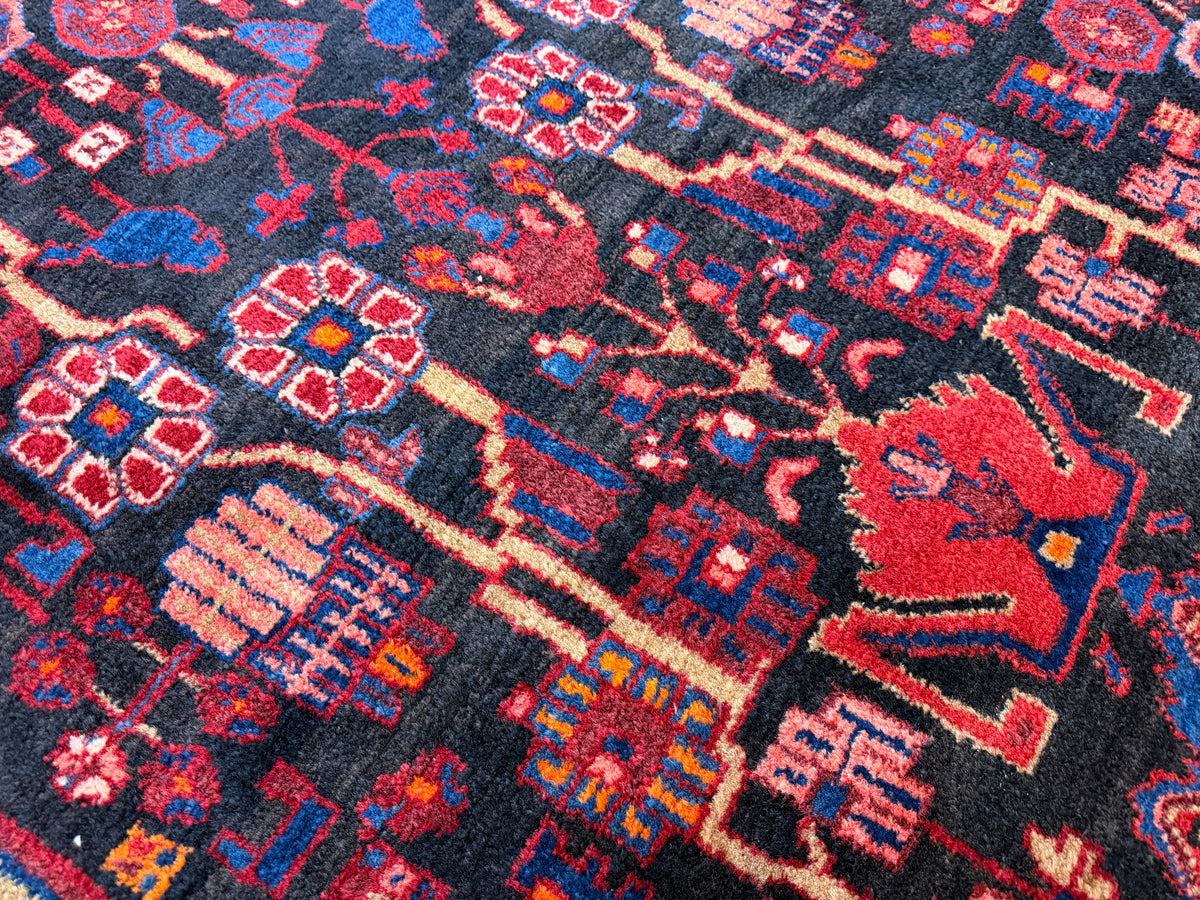 Hand-Knotted Persian Nahavand Rug - 5'x9'6"