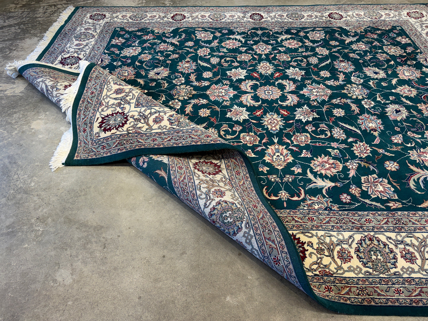 8’x10’ Hand-Knotted IndoKashan Oriental Area rug