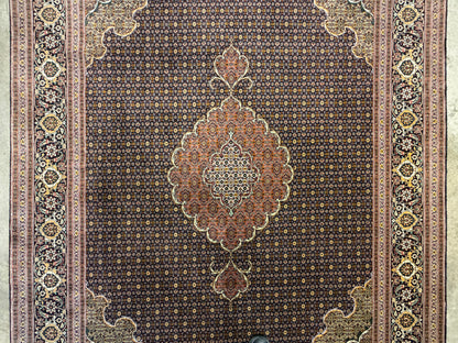Hand-Knotted Persian Tabriz Mahi Rug - 6’6”x19’8”